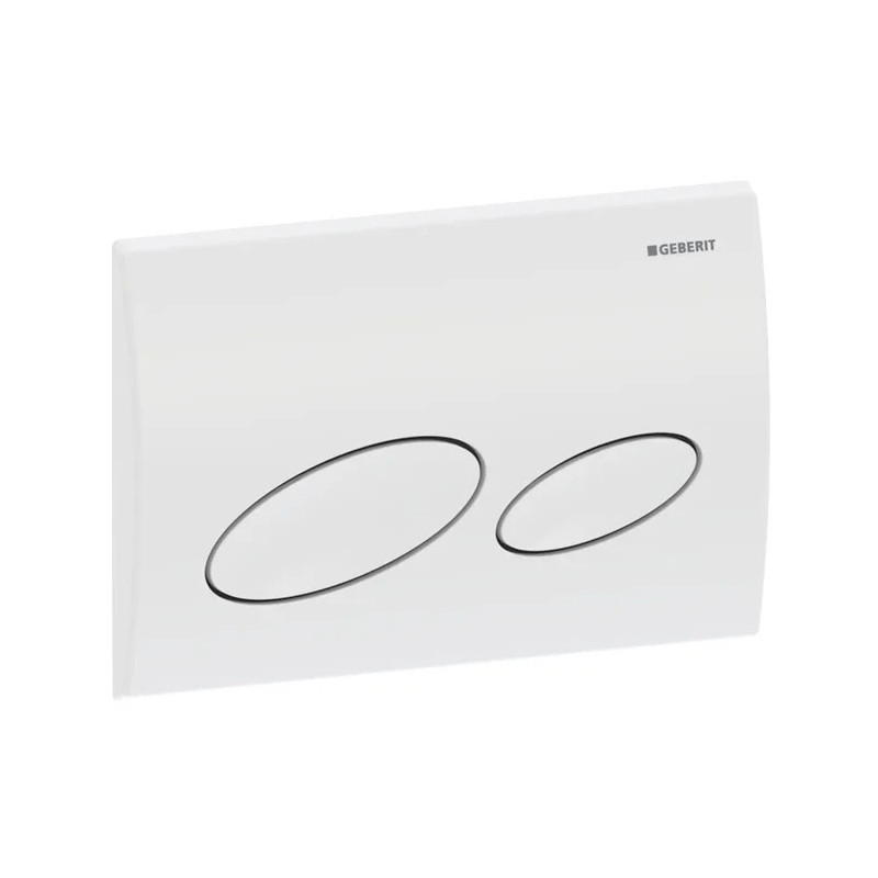 Plaque Kappa20 2 touches blanc Geberit