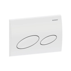 Plaque Kappa20 2 touches blanc Geberit